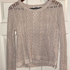Madewell tan summer stitch sweater